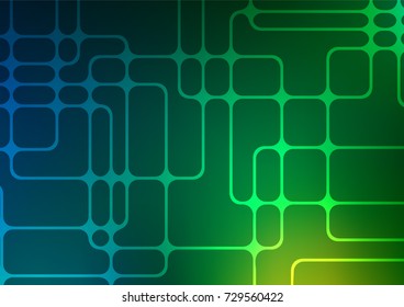 Dark Blue, Green vector natural elegant background. An elegant bright illustration with lines in Natural style. The template can be used as a background for cell phones.