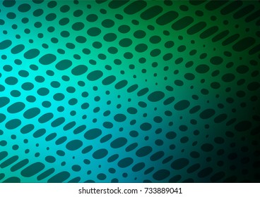 Dark Blue, Green vector natural abstract background. Colorful abstract illustration with lines in Asian style. A completely new template for your business design.
