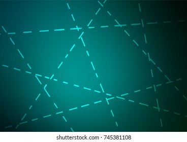 Dark Blue, Green vector natural abstract template. Blurred decorative design in Indian style with Zen tangles. The completely new template can be used for your brand book.