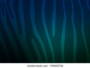 Dark Blue, Green vector natural abstract pattern. Sketchy hand drawn doodles on blurred background. The pattern can be used for coloring books and pages for kids.