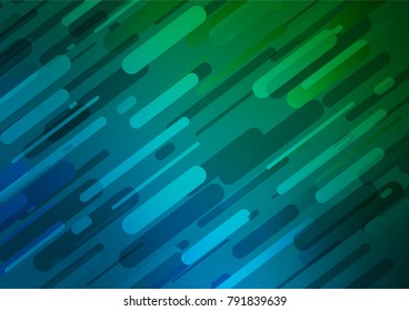 Dark Blue and Green vector natural abstract pattern. Shining colored pattern