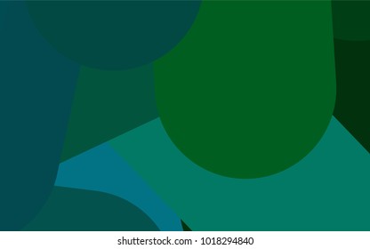 Dark Blue, Green vector pattern with rounded lines. Shining colored illustration with rounded stripes. The pattern can be used for medical ad, booklets, leaflets