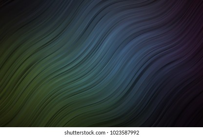 Dark Blue, Green vector pattern with lava shapes. Creative illustration in halftone marble style with gradient. The template for cell phone backgrounds.