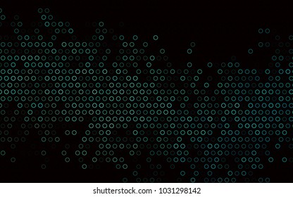 Dark Blue, Green vector  pattern with spheres. Modern abstract illustration with colorful water drops. The pattern can be used for ads, leaflets of liquid.