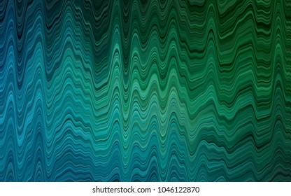 Dark Blue, Green vector pattern with lava shapes. A sample with blurred bubble shapes. Pattern for your business design.