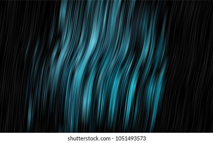 Dark Blue, Green vector pattern with lines, ovals. An elegant bright illustration with gradient. The template for cell phone backgrounds.