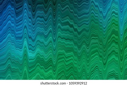 Dark Blue, Green vector pattern with bubble shapes. Shining illustration, which consist of blurred lines, circles. Marble style for your business design.