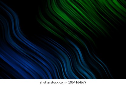 Dark Blue, Green vector pattern with lamp shapes. Brand-new colored illustration in marble style with gradient. The elegant pattern for brand book.