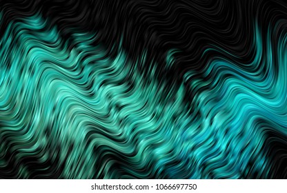 Dark Blue, Green vector pattern with liquid shapes. Creative illustration in halftone marble style with gradient. Marble design for your web site.