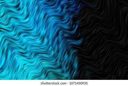 Dark Blue, Green vector pattern with bent ribbons. An elegant bright illustration with gradient. Marble style for your business design.