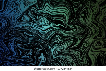 Dark Blue, Green vector pattern with lamp shapes. Modern gradient abstract illustration with bandy lines. A completely new memphis design for your business.