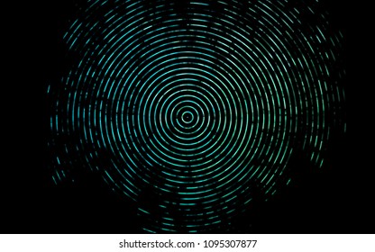 Dark Blue, Green vector pattern with lines, ovals. A vague circumflex abstract illustration with gradient. Marble style for your business design.