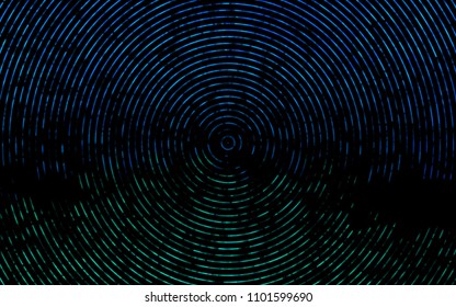 Dark Blue, Green vector pattern with lines, ovals. Shining crooked illustration in marble style. Pattern for your business design.