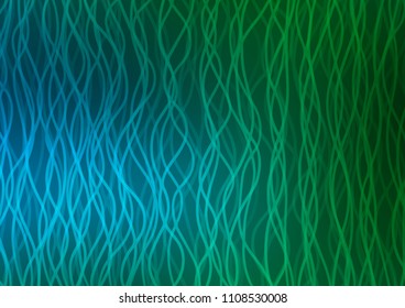 Dark Blue, Green vector pattern with lamp shapes. Creative geometric illustration in marble style with gradient. Marble design for your web site.