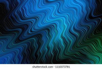 Dark Blue, Green vector pattern with bubble shapes. Brand new colored illustration in marble style with gradient. The template for cell phone backgrounds.