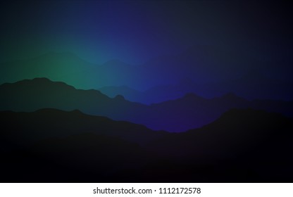 Dark Blue, Green vector pattern with lamp shapes. Modern gradient abstract illustration with bandy lines. The template for cell phone backgrounds.