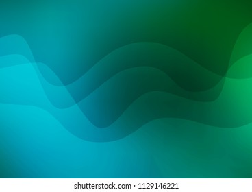 Dark Blue, Green vector pattern with lava shapes. A completely new color illustration in marble style. The template for cell phone backgrounds.