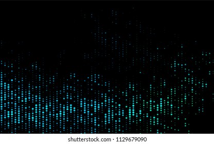 Dark Blue, Green vector  pattern with spheres. Beautiful colored illustration with blurred circles in nature style. Completely new template for your brand book.