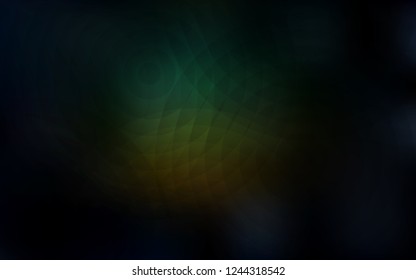 Dark Blue, Green vector pattern with spheres. Blurred decorative design in abstract style with bubbles. Beautiful design for your business advert.