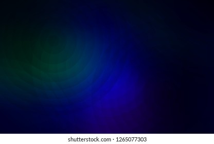 Dark Blue, Green vector pattern with spheres. Modern abstract illustration with colorful water drops. Pattern can be used for futuristic ad, booklets.