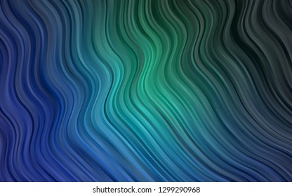 Dark Blue, Green vector pattern with lava shapes. Geometric illustration in marble style with gradient.  Marble design for your web site.