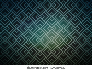 Dark Blue, Green vector pattern with narrow lines. Glitter abstract illustration with colored sticks. Pattern for business booklets, leaflets.