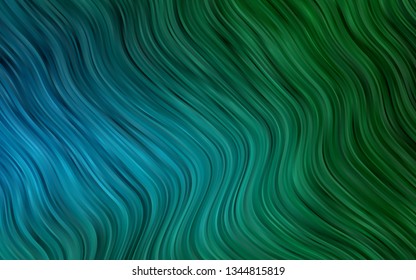 Dark Blue, Green vector pattern with liquid shapes. Shining crooked illustration in marble style. A completely new marble design for your business.