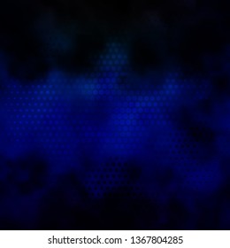 Dark Blue, Green vector pattern with circles. Illustration with set of shining colorful abstract spheres. Pattern for business ads.
