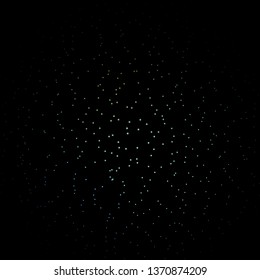 Dark Blue, Green vector pattern with abstract stars. Shining colorful illustration with small and big stars. Pattern for new year ad, booklets.