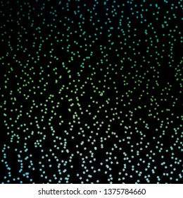 Dark Blue, Green vector pattern with abstract stars. Modern geometric abstract illustration with stars. Best design for your ad, poster, banner.