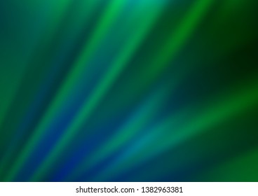 Dark Blue, Green vector pattern with narrow lines. Shining colored illustration with narrow lines. Pattern for websites, landing pages.