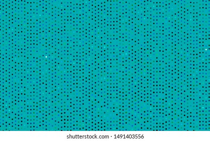 Dark Blue, Green vector pattern with spheres. Abstract illustration with colored bubbles in nature style. Pattern for beautiful websites.