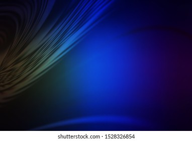 Dark Blue, Green vector pattern with wry lines. A sample with colorful lines, shapes. Pattern for your business design.