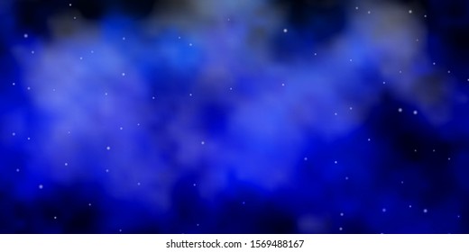 Dark Blue, Green vector pattern with abstract stars. Colorful illustration with abstract gradient stars. Pattern for new year ad, booklets.