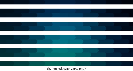 Dark Blue, Green vector pattern with lines. Modern abstract illustration with colorful lines. Best design for your posters, banners.