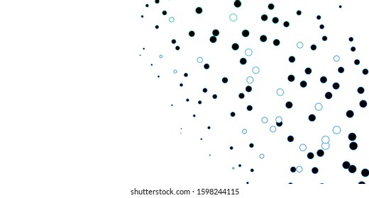 Dark Blue, Green vector pattern with spheres. Modern abstract illustration with colorful circle shapes. Design for your commercials.
