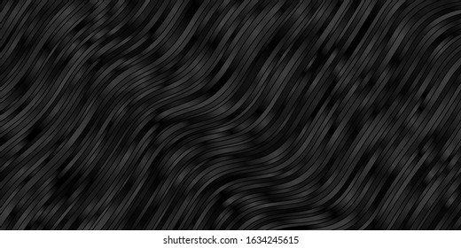 Dark Blue, Green vector pattern with wry lines. Abstract gradient illustration with wry lines. Best design for your ad, poster, banner.