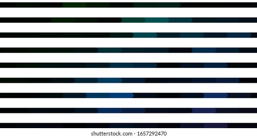Dark Blue, Green vector pattern with lines. Modern abstract illustration with colorful lines. Smart design for your promotions.