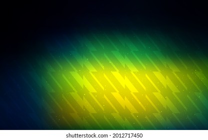 Dark Blue, Green vector pattern with sharp lines. Blurred decorative design in simple style with lines. Template for your beautiful backgrounds.