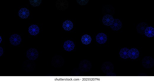Dark Blue, Green vector pattern with abstract shapes. Colorful abstract forms with gradient in simple style. Modern design for your ads.