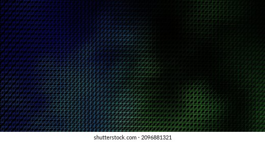 Dark Blue, Green vector pattern with lines. Modern abstract illustration with colorful lines. Template for your UI design.