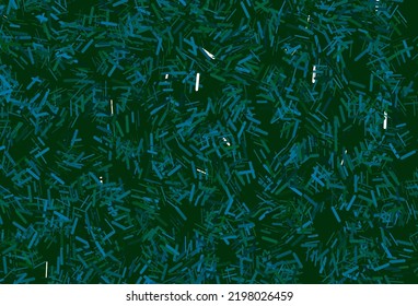 Dark blue, green vector pattern with narrow lines. Shining colored illustration with narrow lines. Best design for your ad, poster, banner.