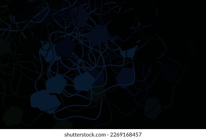 Dark Blue, Green vector pattern with random forms. Modern abstract illustration with colorful random forms. Background for a cell phone.