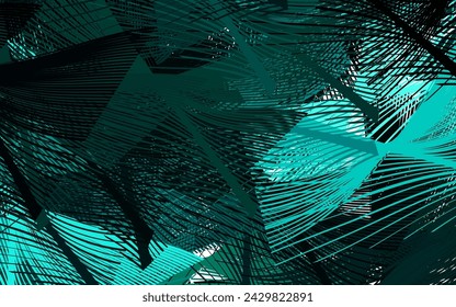 Dark Blue, Green vector pattern with sharp lines. Blurred decorative design in simple style with lines. Smart design for your business advert.
