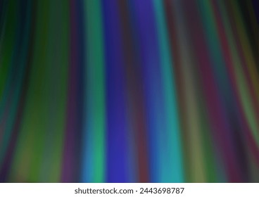 Dark Blue, Green vector pattern with lines, ovals. An elegant bright illustration with gradient. Marble style for your business design.