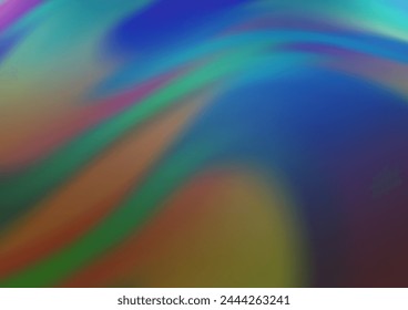 Dark Blue, Green vector pattern with lines, ovals. A vague circumflex abstract illustration with gradient. The best blurred design for your business.