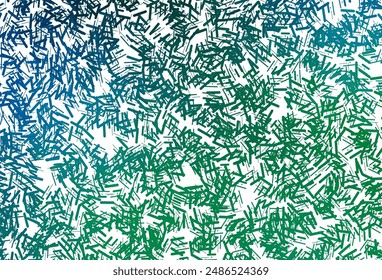 Dark blue, green vector pattern with narrow lines. Blurred decorative design in simple style with lines. Pattern for websites, landing pages.