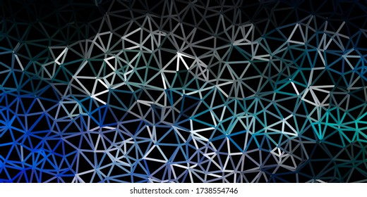 Dunkelblaue, grüne Vektor-Poly-Dreieck-Vorlage. Illustration in gebrochenem Glas-Stil mit Dreiecken. Die beste Wahl für Ihr Design.