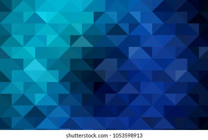 Dark Blue, Green vector polygon abstract background. Brand-new colored illustration in blurry style with gradient. The best triangular design for your business.