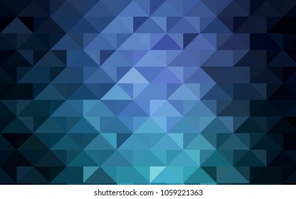 Dark Blue, Green vector polygon abstract pattern. Shining colored illustration in a brand-new style. A new texture for your design.